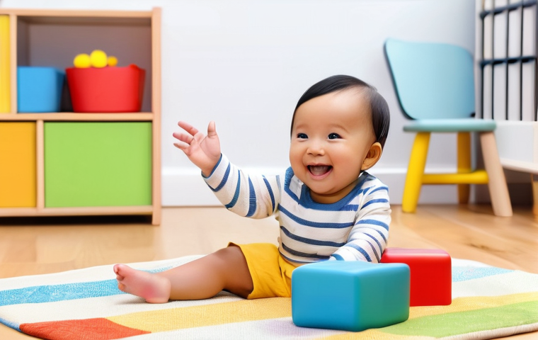 콩순이의 팬 연령층 분석 - **Prompt Title: "Joyful Toddler's Colorful Discovery"**
    **Image Prompt:** A cheerful, friendly c...