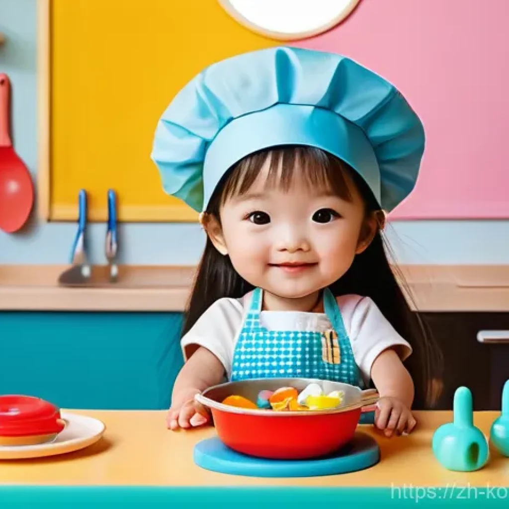 콩순이와 아동 창의력 - **Prompt 1: Magical Culinary Adventure with Kongsooni**
An adorable young girl, around 6 years o...