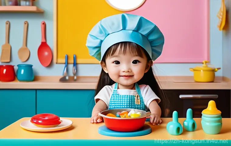 콩순이와 아동 창의력 - **Prompt 1: Magical Culinary Adventure with Kongsooni**
    An adorable young girl, around 6 years o...